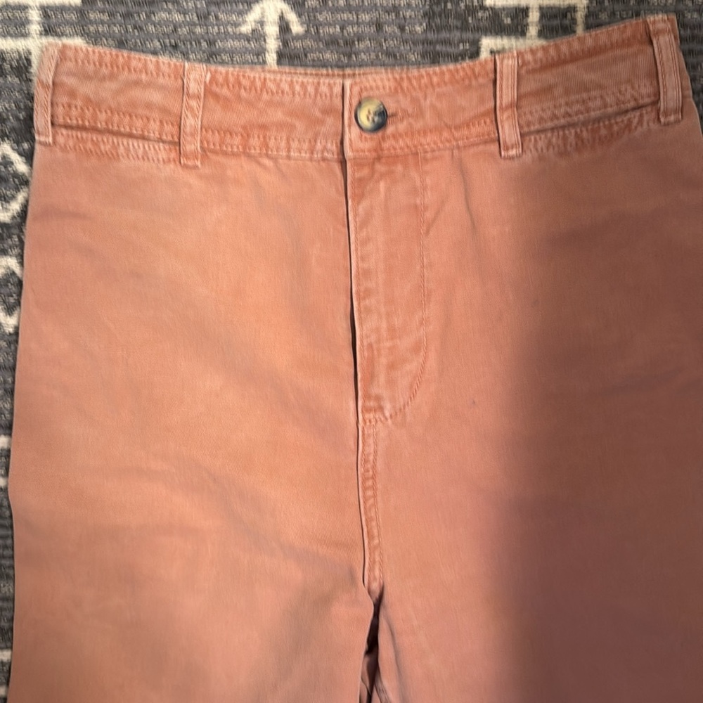 We the Free Patti Cropped Wide Leg Pants Rose Pink High Rise - Picture 3 of 7